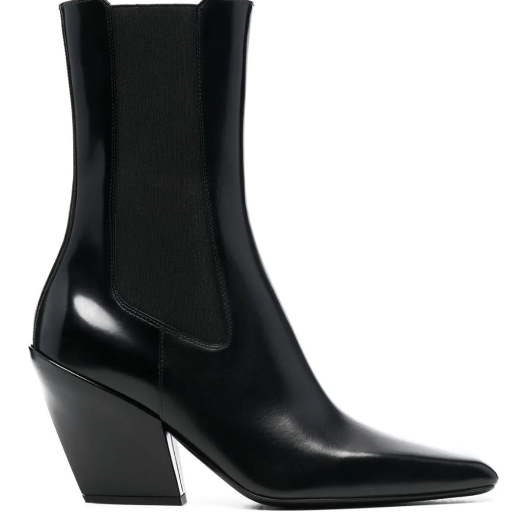 Prada 9mm Sculpted Heel Boots Size 38
